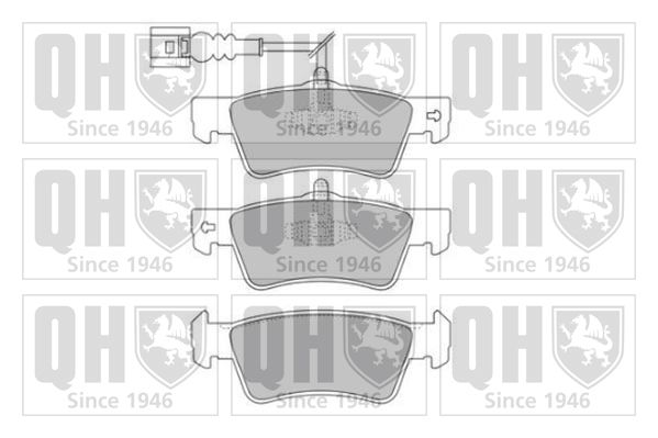 QUINTON HAZELL Комплект тормозных колодок, дисковый тормоз BP1698